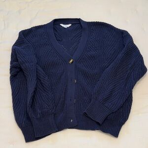 Time and Tru Deep Blue Knit Sweater